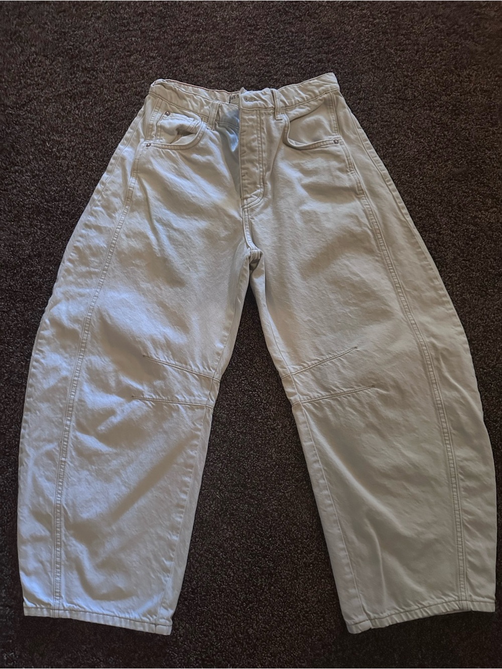 We The Free Cream High-Rise Casual Pants